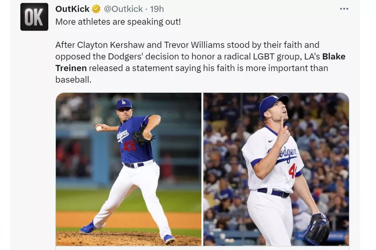 God Cannot Be Mocked'—Dodgers' Blake Treinen Criticizes Team's